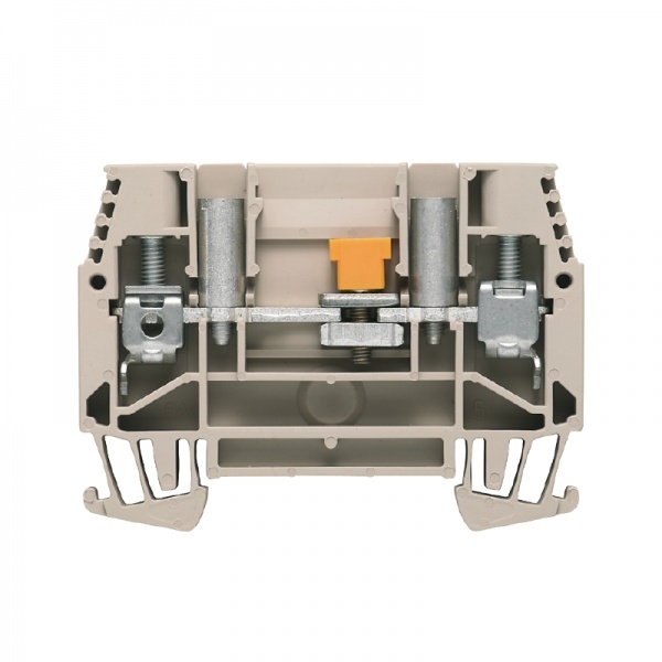 1016900000 WEIDMULLER Клемма для проведения проверок, Винтовое соединение, 6 mm², 630 V, 41 A, скользящий, Поперечное разделение: без, встроенное испытательное гнездо: Да,