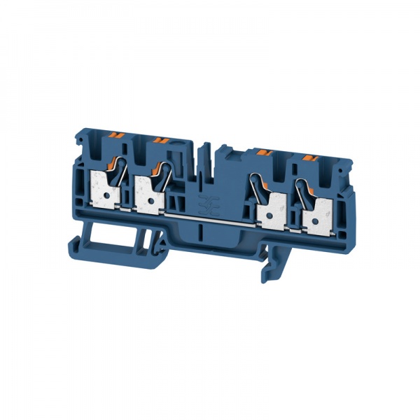 2534400000 WEIDMULLER Проходная клеммная колодка, PUSH IN, 4 mm², 800 V, 32 A, Количество соединений: 4