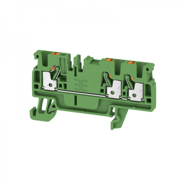 1521870000 WEIDMULLER Проходная клеммная колодка, PUSH IN, 2.5 mm², 800 V, 24 A, Количество соединений: 3