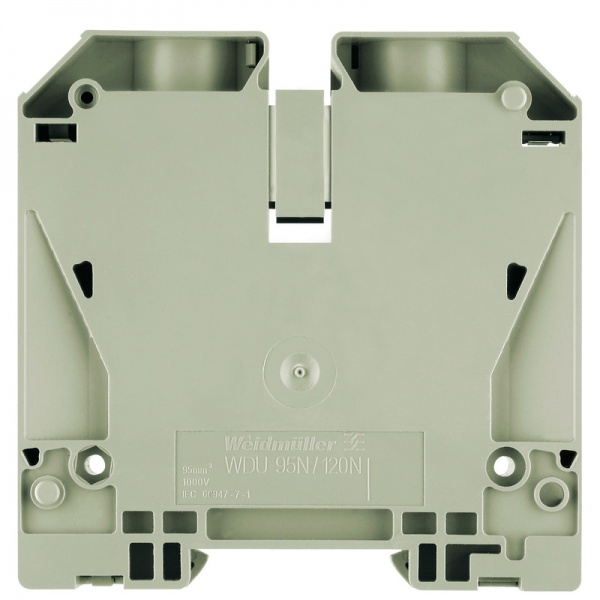 1820550000 WEIDMULLER Проходная клеммная колодка, Винтовое соединение, 120 mm², 1000 V, 269 A, Количество соединений: 2