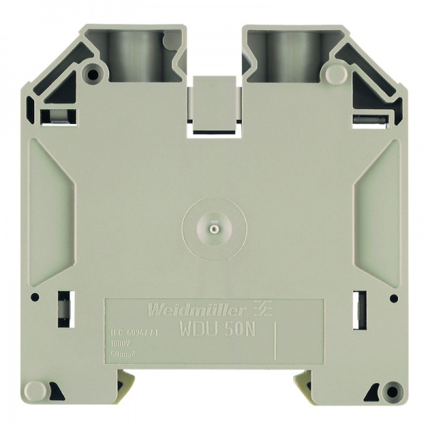 1820840000 WEIDMULLER Проходная клеммная колодка, Винтовое соединение, 50 mm², 1000 V, 150 A, Количество соединений: 2