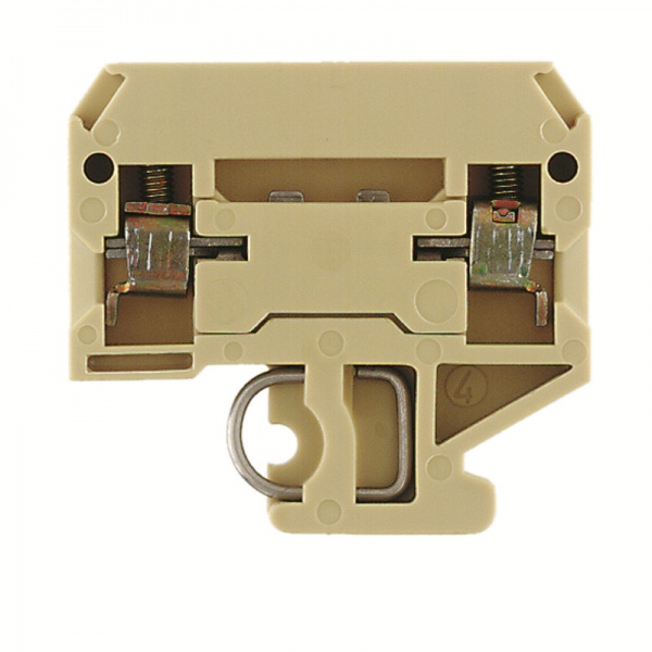0412960000 WEIDMULLER Клемма для проведения проверок, Винтовое соединение, 4 mm², 250 V, 10 A, втычной, Поперечное разделение: без, встроенное испытательное гнездо: Нет, TS