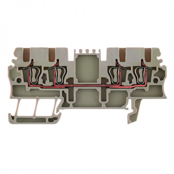 1775580000 WEIDMULLER Проходная клеммная колодка, Пружинное соединение, 1.5 mm², 500 V, 17.5 A, Количество соединений: 4