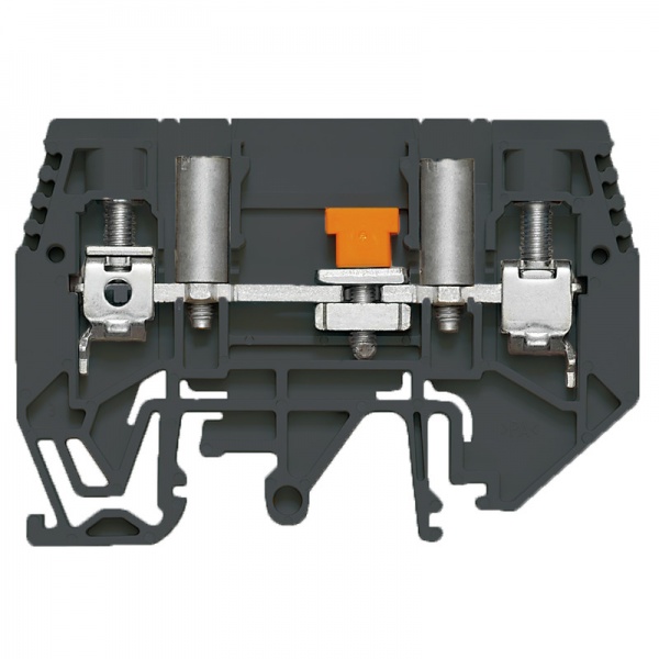 1062520000 WEIDMULLER Клемма для проведения проверок, Винтовое соединение, 6 mm², 630 V, 41 A, скользящий, Поперечное разделение: без, встроенное испытательное гнездо: Да,