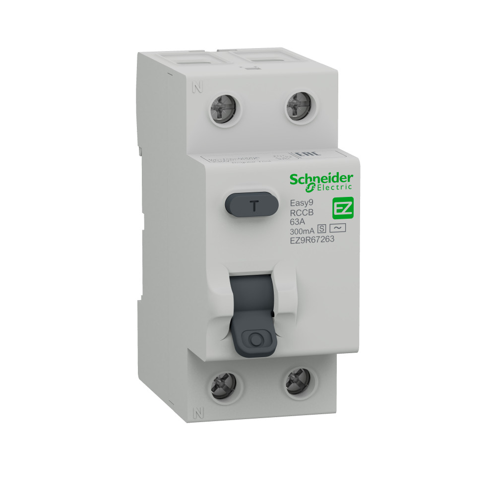 ВДТ селект. EASY9 (УЗО) 2П 63А 300мА AC-S 230В