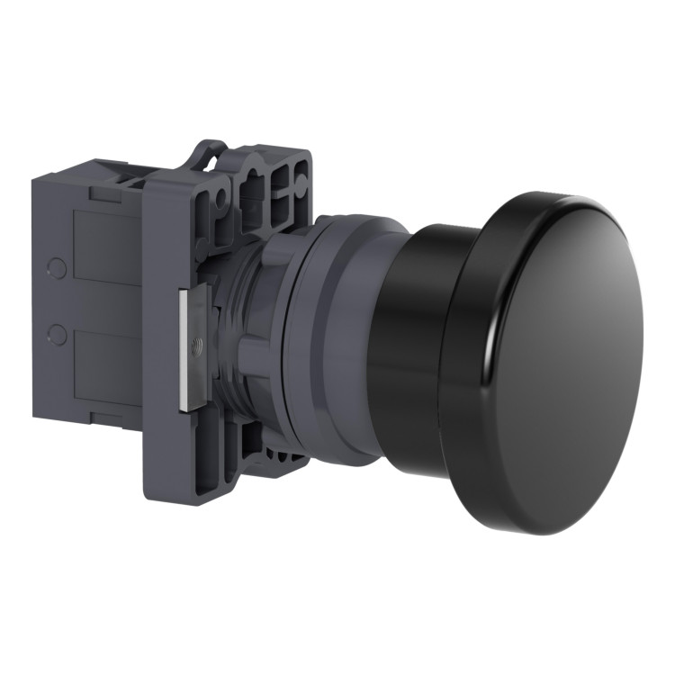 XA2EC21 Schneider Electric КНОПКА,ГРИБ.40ММ,ЧЕРНАЯ,1НO