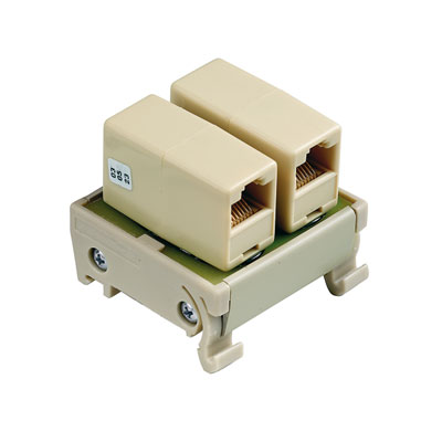 8555440000 WEIDMULLER Интерфейсный модуль с клеммой, разъем, разъем 2 х RJ45, Соединительные разъемы 2 x RJ45, 8 P