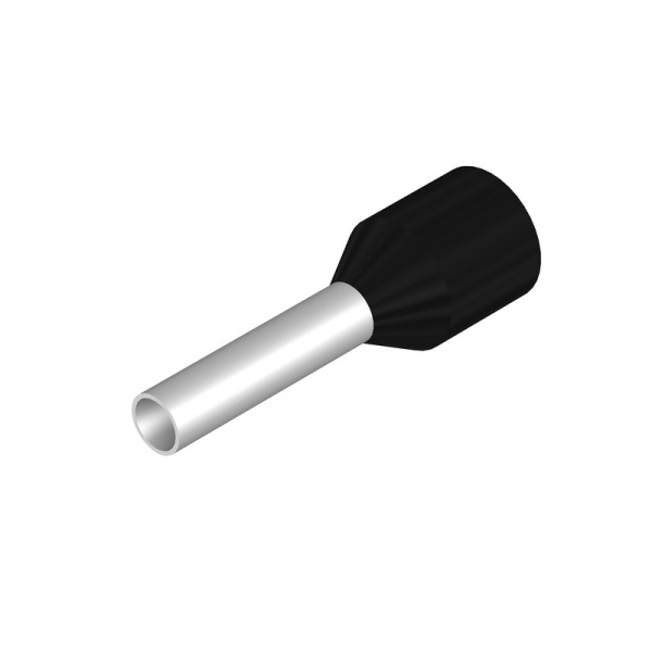 9025240000 WEIDMULLER Кабельный наконечник, изолированный, 1.5 mm², Длина зачистки изоляции: 10 mm, черный