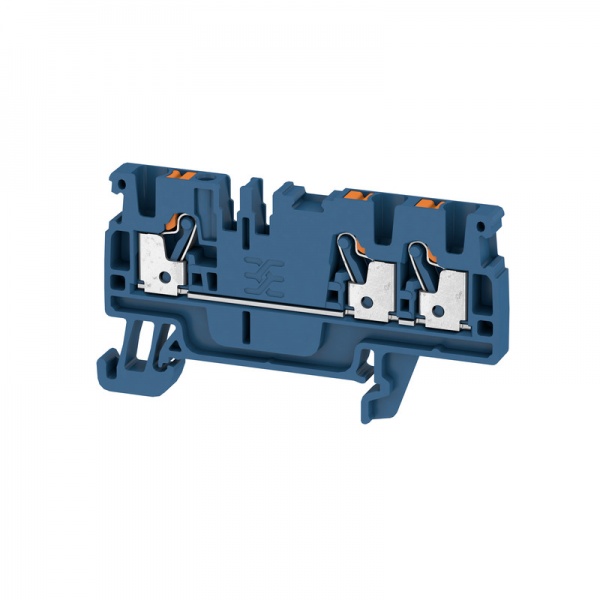 2534690000 WEIDMULLER Проходная клеммная колодка, PUSH IN, 2.5 mm², 800 V, 24 A, Количество соединений: 3