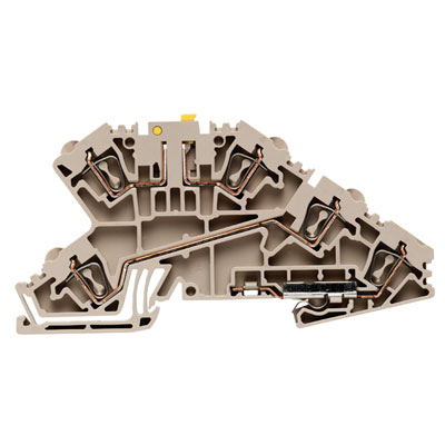1743180000 WEIDMULLER Клемма для проведения проверок, Пружинное соединение, 2.5 mm², 400 V, 20 A, поворотный, Поперечное разделение: без, TS 35, Темно-бежевый