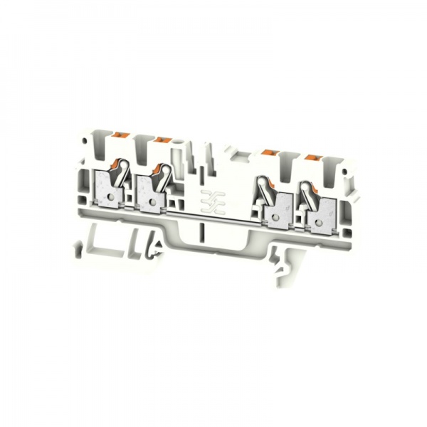 1521790000 WEIDMULLER Проходная клеммная колодка, PUSH IN, 2.5 mm², 800 V, 24 A, Количество соединений: 4