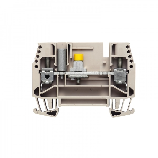 1018100000 WEIDMULLER Клемма для проведения проверок, Винтовое соединение, 6 mm², 500 V, 41 A, без, Поперечное разделение: скользящий, встроенное испытательное гнездо: Да,