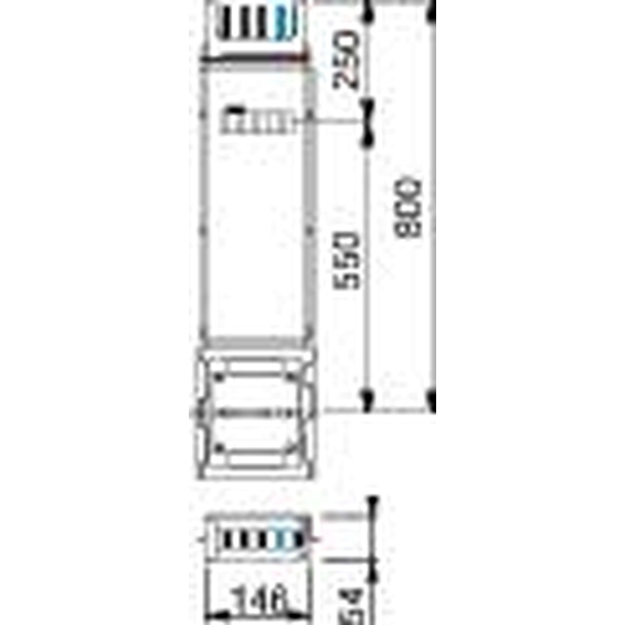 KSA400ED4081 Schneider Electric СЕКЦИЯ РАСПРЕД. ВЕРТИКАЛЬН. 400А, 0,8М