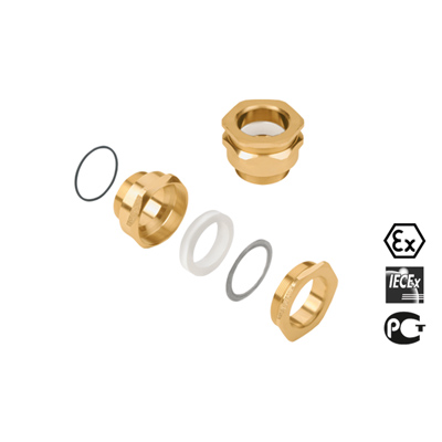 0930481212 WEIDMULLER Кабельный ввод с взрывозащитой (металл), M 20, 16 mm, OD min. 4 - OD max. 8.4 mm, IP66, IP68 — 2,5 бара, Латунь