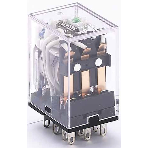 23224DEK DEKraft Промежуточное реле 3 конт. с инд. LED 5А 12В DC ПР-1