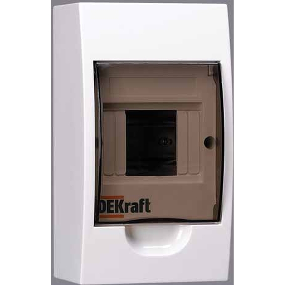 31008DEK DEKraft Корпус пласт. навесной 4 модуля, IP41, ЩРН-П-4 DEKra