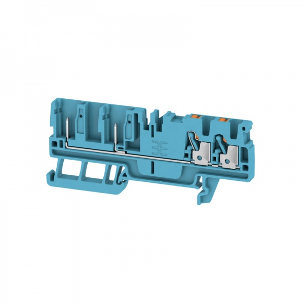 1514040000 WEIDMULLER Проходная клеммная колодка, PUSH IN, 2.5 mm², 800 V, 24 A, Количество соединений: 4