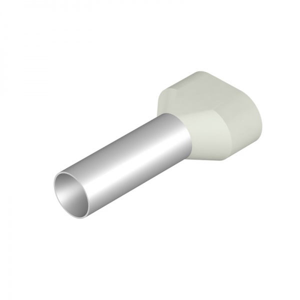 9037740000 WEIDMULLER Кабельный наконечник, Двойной наконечник, 16 mm², Длина зачистки изоляции: 29 mm, белый