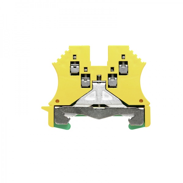 1016500000 WEIDMULLER Клемма защ. заземления (PE), Винтовое соединение, 1.5 mm², 800 V, Количество соединений: 4, Количество уровней: 1, зеленый/желтый