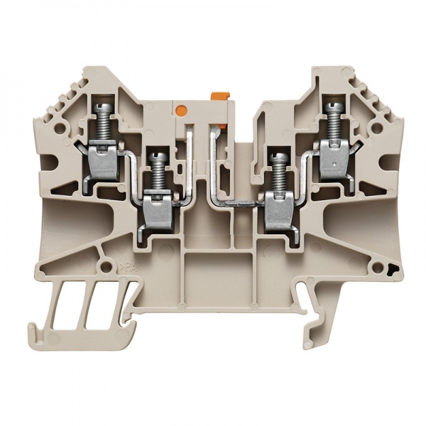 1905090000 WEIDMULLER Клемма для проведения проверок, Винтовое соединение, 4 mm², 500 V, 27 A, поворотный, Поперечное разделение: без, встроенное испытательное гнездо: Нет,