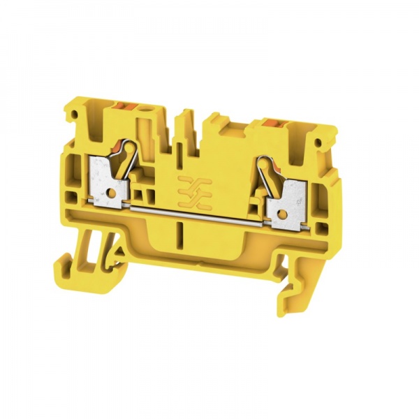 1521940000 WEIDMULLER Проходная клеммная колодка, PUSH IN, 2.5 mm², 800 V, 24 A, Количество соединений: 2