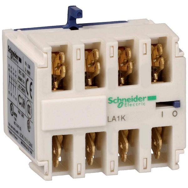 LA1KN407 Schneider Electric БЛОК ДОПОЛНИТЕЛЬНЫХ КОНТАКТОВ 4НО ФАСТОН
